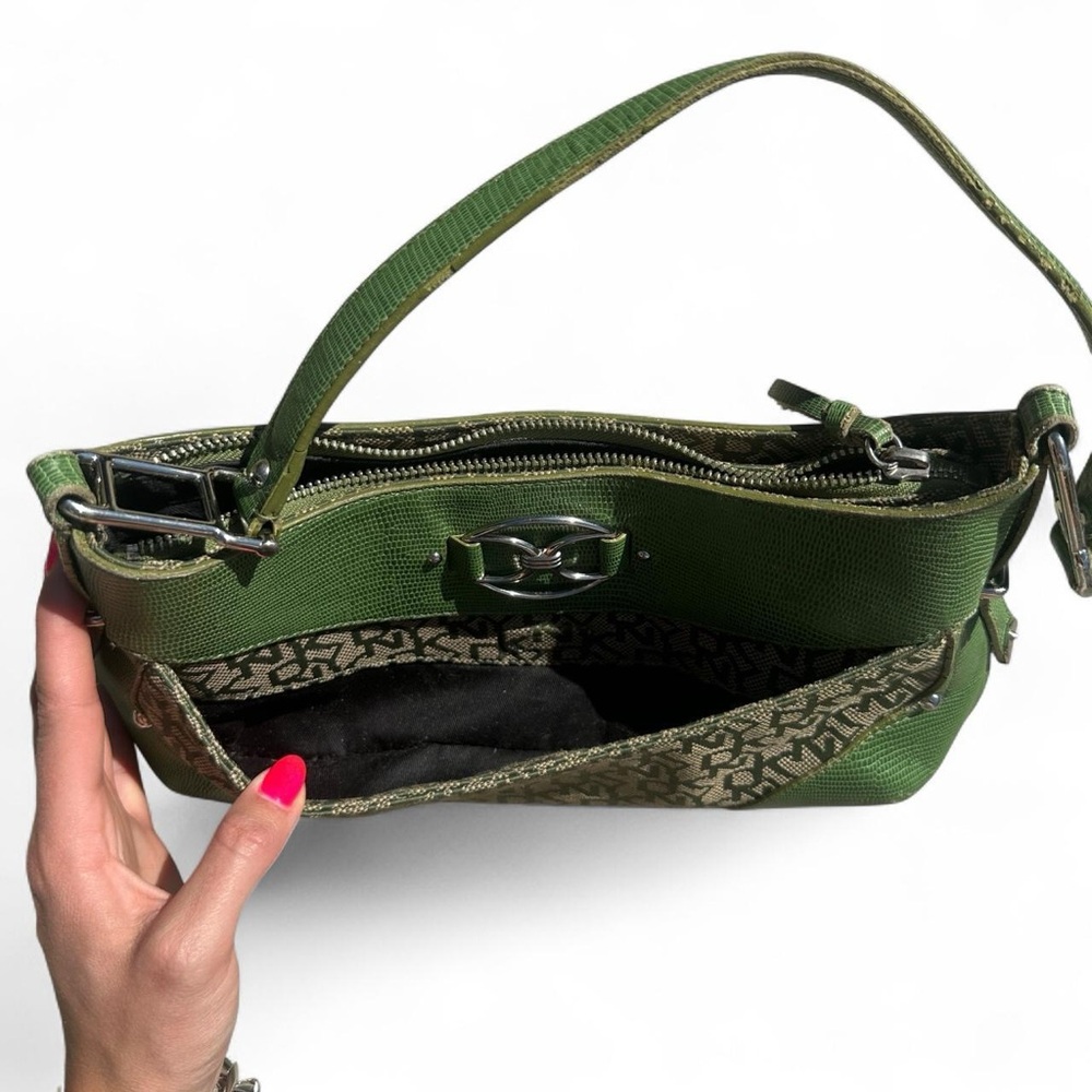 Dkny Green Patterned Shoulder Bag - image 5